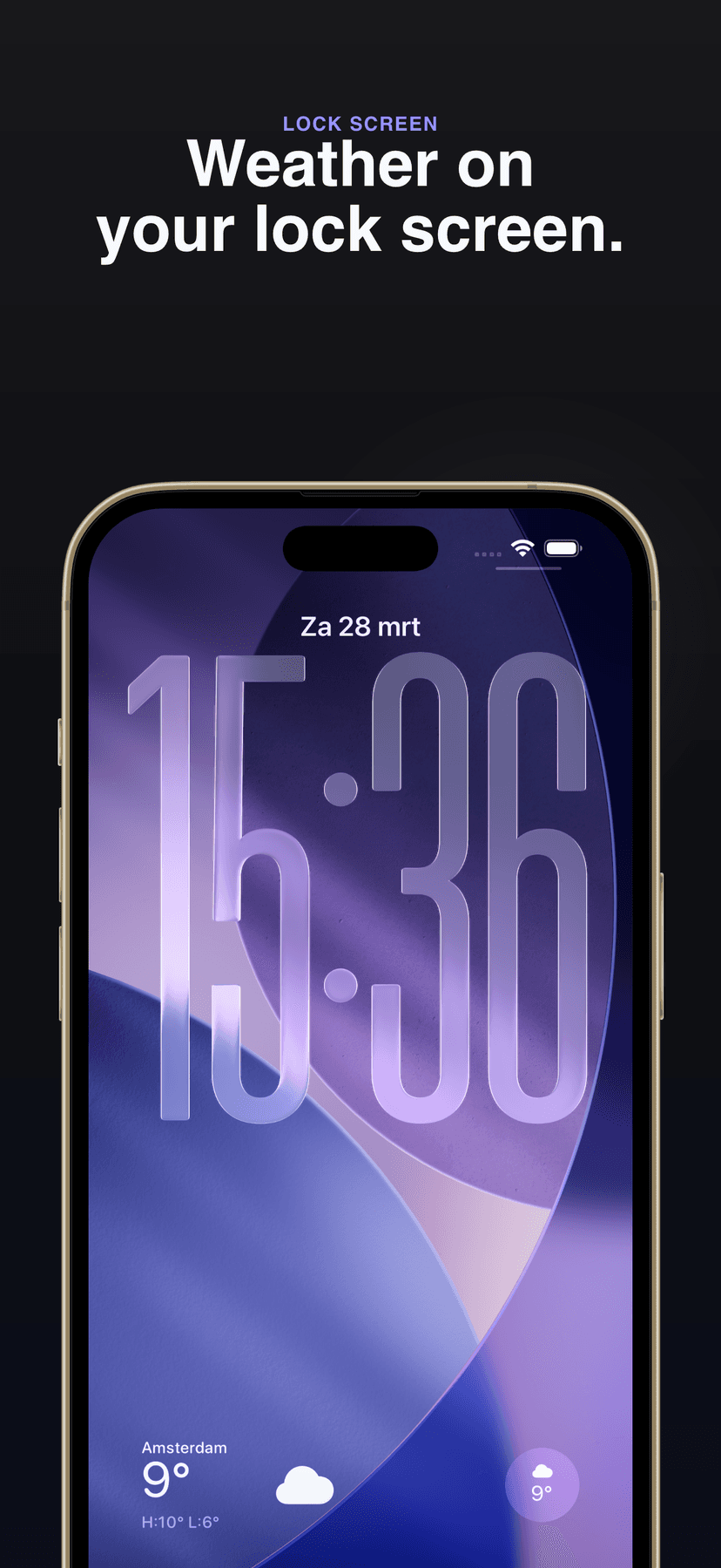 Lock screen widgets